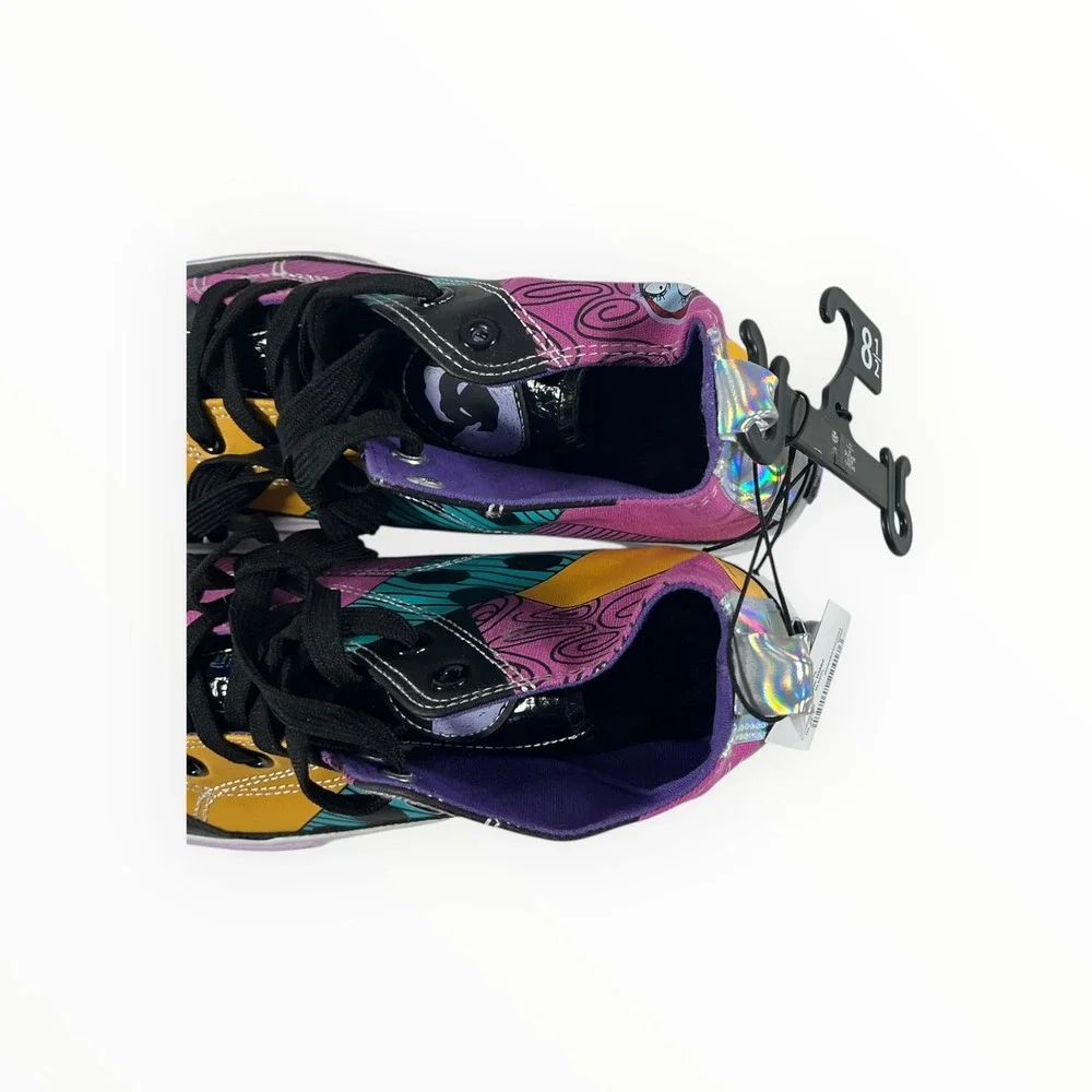 Disney Ground Up Nightmare Before Christmas Sally Patchwork High Top Sneakers